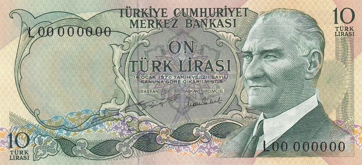 10 Türk Lirası (E6-Tertip II)